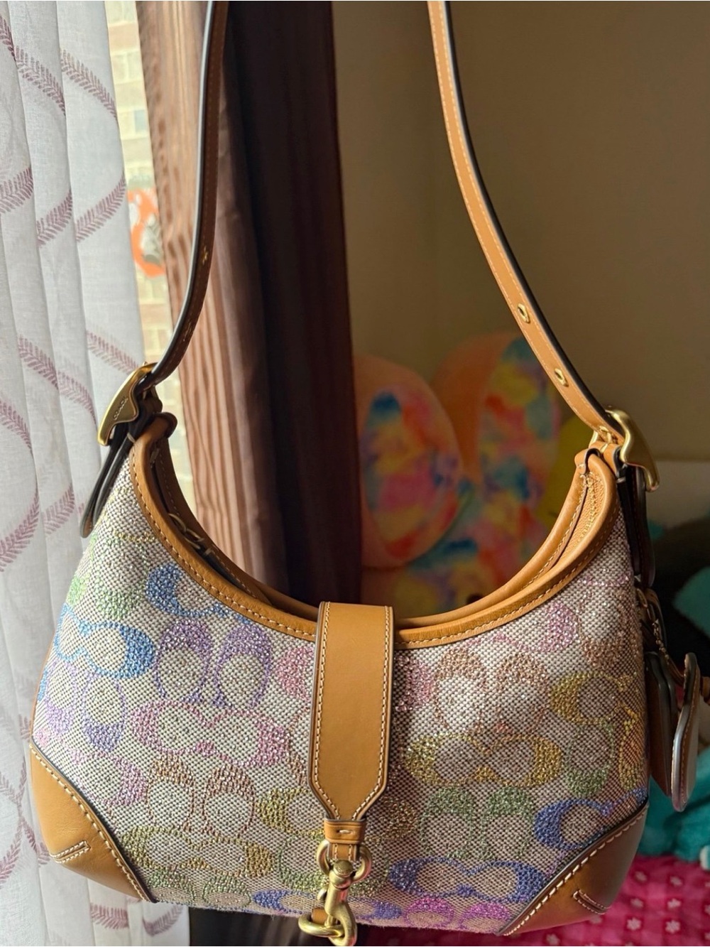 Coach Crystal rainbow purse